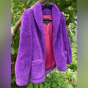 Vintage UTEX purple Sherpa jacket